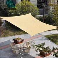 8 'ile x 10 '(2.4M x 3M dikdörtgen) açık veranda hdpe güneş gölge yelken tente
