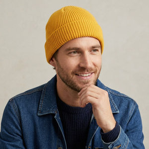 Bonnet d'hiver personnalisé avec logo, doublure en satin/polaire, tricot côtelé, unisexe, chaud, style pêcheur, luxe, pour la plage et les voyages - Product Image 1
