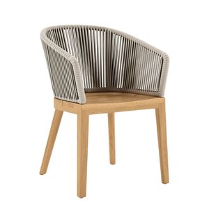 Chaise en teck de qualité conçue pour la restauration et les espaces extérieurs, offrant une robustesse durable et un attrait naturel. - Product Image 6