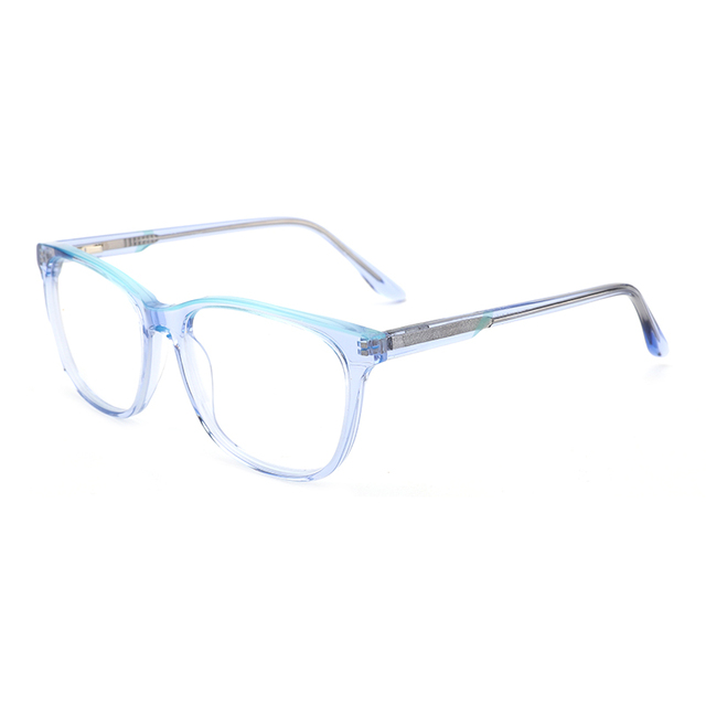 Wholesale clear square Acetate Optical Eyeglasses Frames Rectangle Eyewear Blue Light Blocking Glasses for Men Women