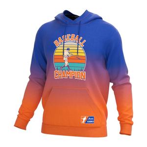 เสื้อฮู้ดดี้กีฬาแขนยาวแบบใหม่สำหรับฤดูหนาว ขายส่ง ODM ออกแบบเองได้ เสื้อฮู้ดดี้แบบหนา เสื้อเบสบอลแบบสวมหัว - Product Image 1