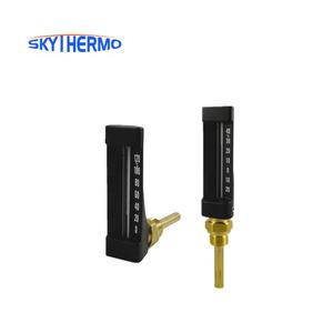 Termômetro de Vidro em Caixa de Alumínio Preta, Termômetro Marinho Industrial em Ângulo de 90 Graus ou Reto - Product Image 1