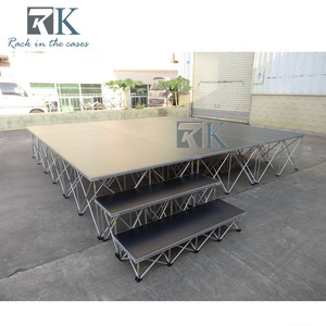 Plataforma de Escenario de Altura Ajustable, Plataforma Elevadora de Aluminio, Escenario Estable y Firme en Venta - Product Image 3