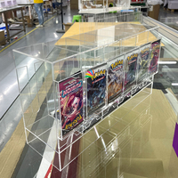 RAY YI Vente directe d'usine Distributeur de boosters de cartes à collectionner TCG en acrylique transparent personnalisé à 6 emplacements pour cartes Pokémon