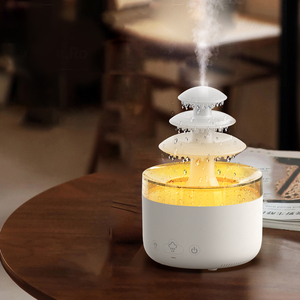 Ba lớp mưa đám mây tạo độ ẩm mưa nhỏ giọt đầy màu sắc 7 màu sắc hương liệu máy nấm tạo độ ẩm khuếch tán - Product Image 1