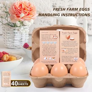 Cartons <span class=keywords><strong>à</strong></span> œufs en papier naturel biodégradables en gros pour poulets, barquettes et boîtes d'emballage réutilisables pour œufs - Product Image 5