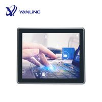 PC industriel sans ventilateur avec écran tactile capacitif TFT LCD 10,1 pouces, compatible Win10/Linux, WiFi, en alliage d'aluminium, en stock