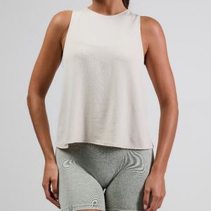 Camiseta Deportiva sin Mangas con Cuello Redondo, Diseño Personalizado, Secado Rápido, Corta, Holgada, para Yoga y Fitness, Estilo Cruzado para Mujer - Product Image 3