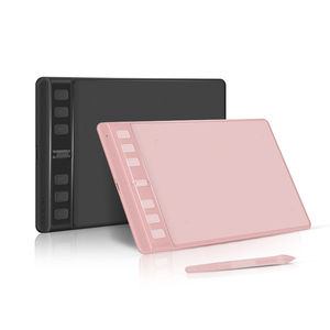 Huion H641P petite taille 6.3x3.9 pouces deux couleurs noir <span class=keywords><strong>rose</strong></span> tableau de peinture numérique planche à dessin <span class=keywords><strong>tablette</strong></span> - Product Image 1
