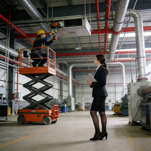 Plataforma de Trabajo Aérea Autopropulsada Tipo Tijera en Oferta, Elevador de Tijera Eléctrico de 12m - Product Image 6