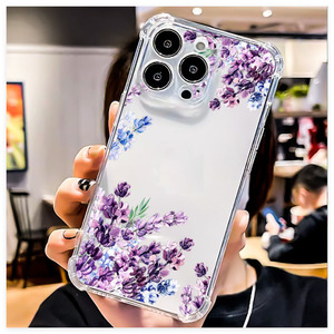 Funda Transparente Floral a Prueba de Golpes para iPhone 17 Air 16 15 14 13 12 SE 2 11 Pro Max X XS XR 8 <span class=keywords><strong>7</strong></span> 6 6S Plus, Carcasa Suave de TPU - Product Image 6