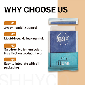 Ihumi 2-Way Cigar Humidor gói 69% RH độ ẩm gói Cigar kiểm soát độ ẩm cho nhà phân phối người trồng 62% độ ẩm gói - Product Image 3