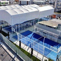 Installation facile de la vue panoramique du court de tennis Pader de Chine Stade Pader/Terrain de padel le plus vendu du fabricant