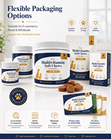 Complément Multivitaminé Premium Pressé à Froid pour Animaux de Compagnie - Plus de 20 Nutriments pour la Santé Cardiaque et Intestinale - Fabricant OEM à Marque Privée