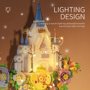 CAYI 2026 Coffret <span class=keywords><strong>de</strong></span> construction Château Musical avec Lumières LED 601 pièces Blocs <span class=keywords><strong>de</strong></span> Construction Château Fantastique Fleuri pour Enfants Cadeaux & Vente en Gros - Product Image 3