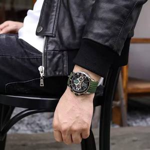 นาฬิกาข้อมือ MEGIR 2206 สำหรับผู้ชาย ดีไซน์ทันสมัย สายซิลิโคน โครโนกราฟ ปฏิทิน เรืองแสง กันน้ำ นาฬิกาสปอร์ตควอตซ์สำหรับผู้ชาย - Product Image 4