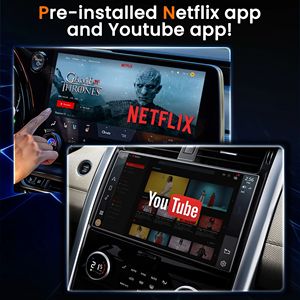 2024 Android ai hộp có thể sử dụng ổ đĩa flash + Thẻ nhớ tương thích với Netflix/Youtube/TF thẻ, 3 trong 1 không dây Carplay xe ô tô - Product Image 4