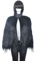 YR611 femmes mode véritable chèvre agneau manteau de fourrure accepter personnalisé faire veste en peau de mouton