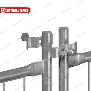 Di chuyển xây dựng hàng rào tạm thời với khung hàn dây lưới tấm chống UV nhựa cơ sở - Product Image 4