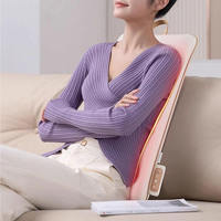 P08 Coussin de massage électrique portable pour le dos et le corps, avec chaleur, compresse chaude, pétrissage et shiatsu, contrôle de la minuterie 12W