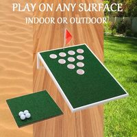 Golf-Schwungtrainer-Set mit aufregenden Chipping- und Chip-Shot-Spielen für Tailgate-Partys, Strand, Garten, Männerhöhle, Eisen und Holz, Rechts-/Linkshänder