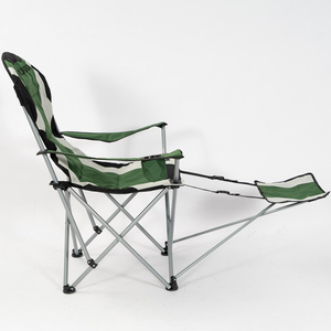 Portable Folding Camping Fishing Chair Beach Recliner Chair With <b>Footrest</b> Cup Holder for Outdoor Camping - Product Image 4