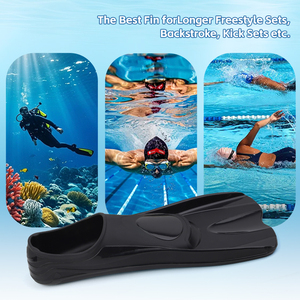 बच्चों के लिए कस्टम नरम सिलिकॉन शॉर्ट ब्लेड तैरने वाले बच्चों के लिए स्नॉर्कलिंग फिप्स प्रशिक्षण स्विमिंग पूल सहायक उपकरण - Product Image 5