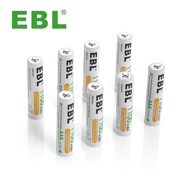 Rechargeable Battery EBL 1100mAh Small 1.2V NIMH Rechargeable Batteries AAA Battery Packs Battery