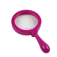 Educational Kids Reading Jumbo Handheld Magnifier 90mm Lens Diameter Plastic Magnifying Glass Stand No Light Learning Resource