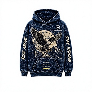 Sweat à capuche pour homme Long Mission Industry, fermeture éclair, coupe décontractée, hiver, 100% coton, doublure en polaire respirante - Product Image 5