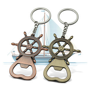 Llavero multifuncional creativo-Timón de metal personalizado <span class=keywords><strong>y</strong></span> llavero de <span class=keywords><strong>ancla</strong></span>-Regalo para clubes marítimos o como recuerdo. - Product Image 1