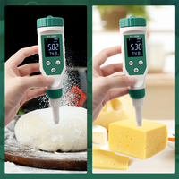 Hedao Ph Meter Met Atc Voor Aarde Blauwe Tand 0-14 Ph Tester Voor Vlees, Sushi Rijst, Kaas, Deegfruit Ph Tester