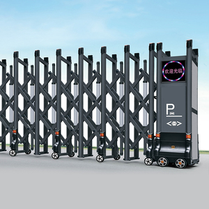 Cancello Scorrevole Telescopico Espandibile per Esterni, Cancello Automatico Retrattile per Magazzino, Recinzione di Sicurezza per Vialetto - Product Image 6