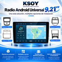 KSOY Autoradio universel Android 16 9 pouces 10 pouces Autoradio 12 + 256G sans fil Carplay Android Auto GPS Navigation