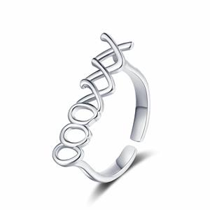 Anillo Cruzado Clásico, Estilo Art Deco Moderno, Plateado en Plata y Oro, Diseño Simple, Anillo de Diseño Original, Anillos de Moda - Product Image 2