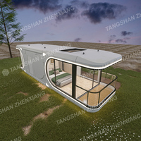 Villa Casa préfabriquée Maison conteneur de luxe Cabine de luxe Petite maison Maisons modernes préfabriquées Capsule spatiale Hôtel