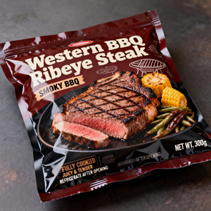 Sacchetto in Alluminio Personalizzato per Alimenti con Sigillatura su 3 Lati, Sottovuoto e Resistente alle Forature per Bistecca Western BBQ <span class=keywords><strong>Ribeye</strong></span> - Product Image 1