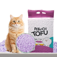 Litière pour chat en tofu douce, sans odeur, absorbant rapidement l'eau, agglomérante, propre et sans souci, pour un confort optimal pour votre chat.