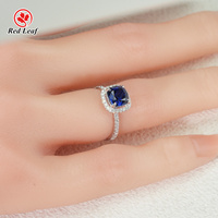Redleaf Schmuck Damen Klassischer Stil Edelsteinringe 9K 10K 14K 18K Laborgezüchtete Drittanbieter-Zertifizierte Krappenfassung Ring