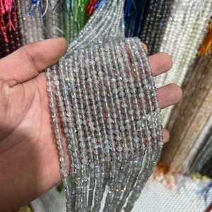 Perles de pierres précieuses <span class=keywords><strong>semi</strong></span>-précieuses rondes de 4 mm, petites, bon marché, directement de l'usine, pour la fabrication de bijoux DIY - Product Image 3