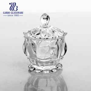 Vaso vaso Della Caramella di Stoccaggio Piatto di Cibo Piccolo Fiocco Decorativo di <span class=keywords><strong>Vetro</strong></span> di Zucchero Ciotola Con Coperchio - Product Image 3