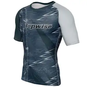 Custom Jiu Jitsu Gi Geen Korte Lange Mouw None-Slip Jiu Jitsu Rashguard Bjj Mma Rash Guard Voor Vrouwen Mannen Custom Logo