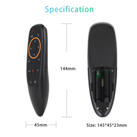 Topleo tv kotak tv android remote kontrol g10s, kibor mini abs nirkabel ir rf universal, tetikus udara remote kontrol