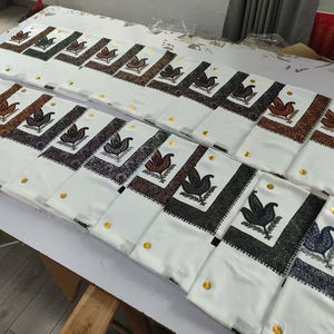 <span class=keywords><strong>Sciarpa</strong></span> Keffiyeh in <span class=keywords><strong>Lana</strong></span> Yemenita e Saudita Ricamata, Stile Kashmir, con Ricami Islamici, per Uomo - Product Image 2