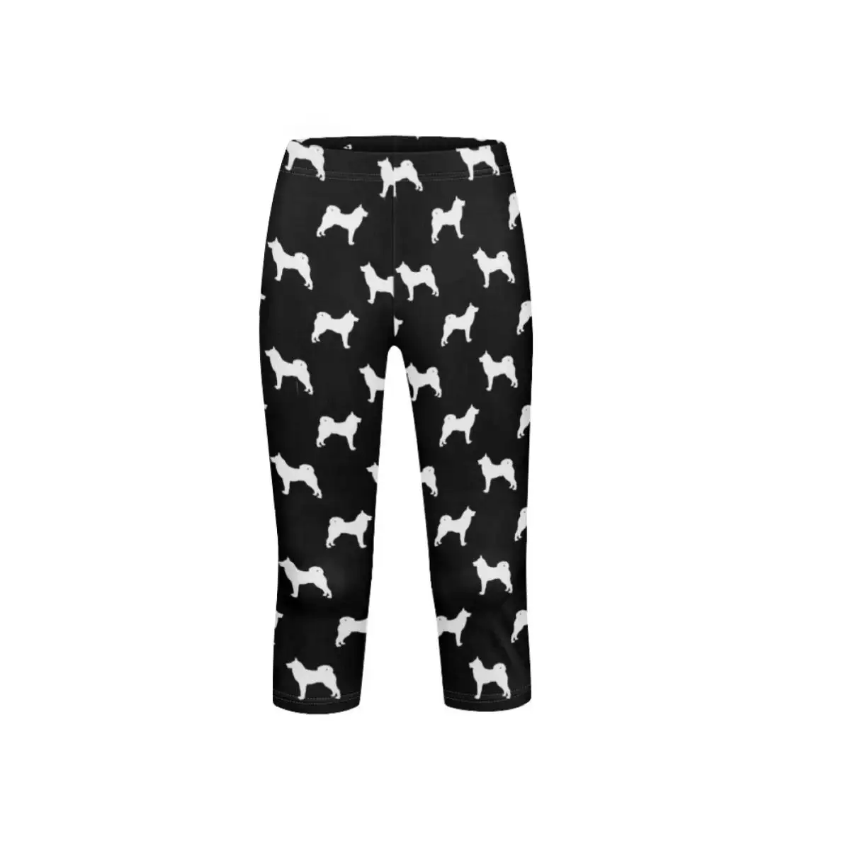 Kids Seamless Short Yoga Pants Cartoon Dogs Elastic Fitness Leggings Running Workout Tights Girl Boys Sports Trousers Wholesale