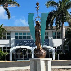 Escultura Religiosa Bronce Fundido Nuestra Señora DE LA Estrella del Océano Estatua - Product Image 6
