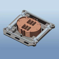 Scatola di Giunzione per Fibra Ottica 24 Core IP68 FTTH, 2 Ingressi 2 Uscite, Contenitore Impermeabile per Cavi in Fibra Ottica Aerea per FTTx