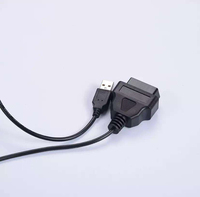 OBDII 16 pines hembra a DB9P hembra con USB J1962Test OBD2 a DB9P Cable USB para interfaz VGA diagnóstico programación DIY