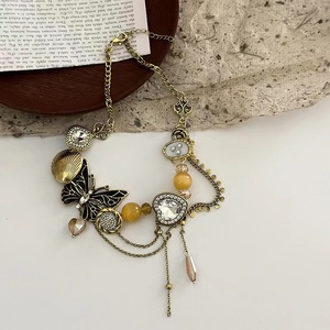 Design de mode filles argent dessin bijoux tour de cou Cool bijoux élégant fée papillon collier - Product Image 5