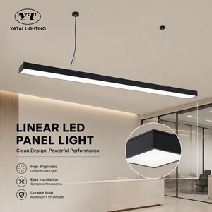 Modern Linear LED <b>Panel</b> <b>Light</b> 150cm 80W White <b>Light</b> ABS PP Acrylic Pendant And Ceiling Mount Indoor Pendant Lighting - Product Image 4